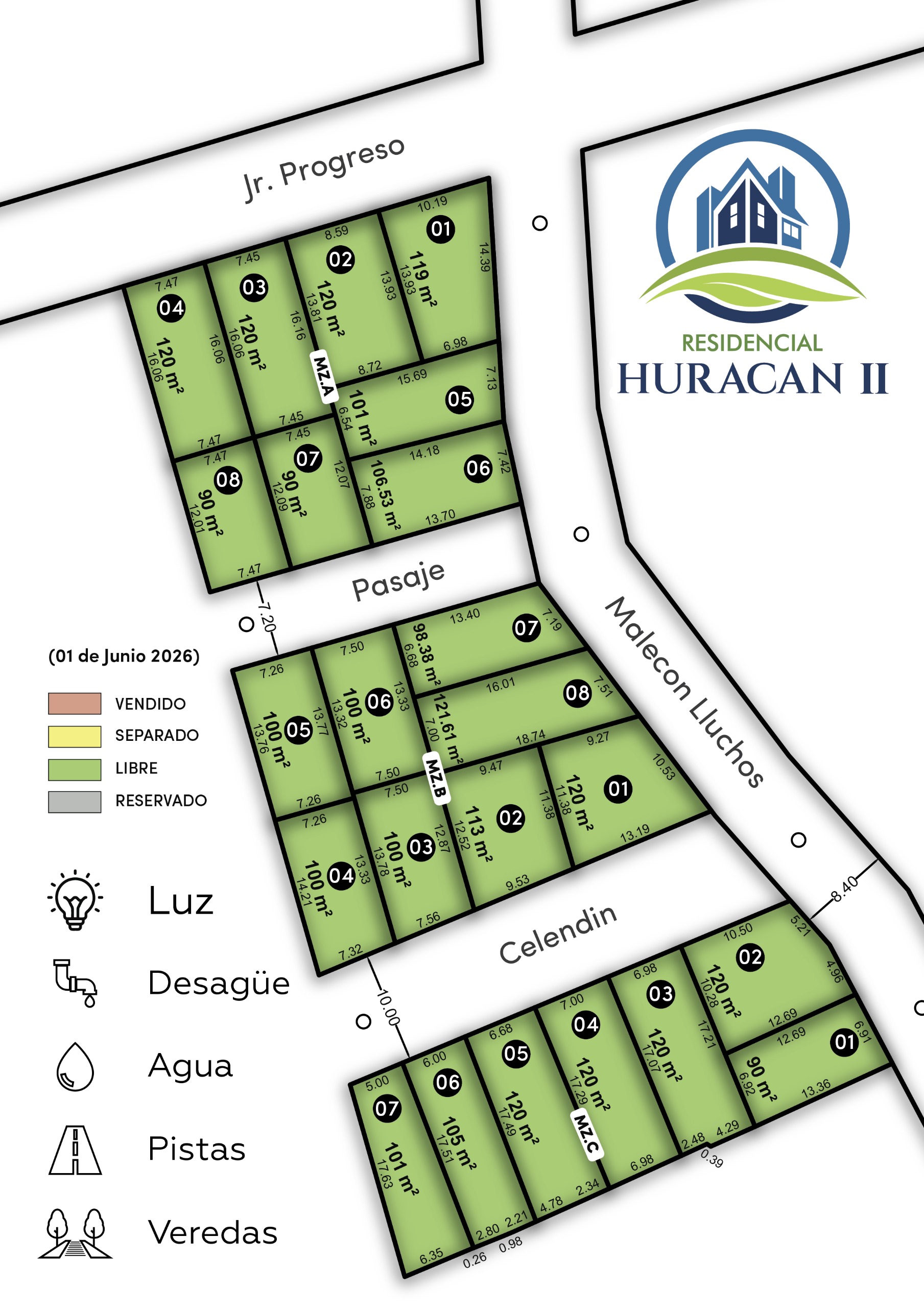 lotes del proyecto residencial san agustin